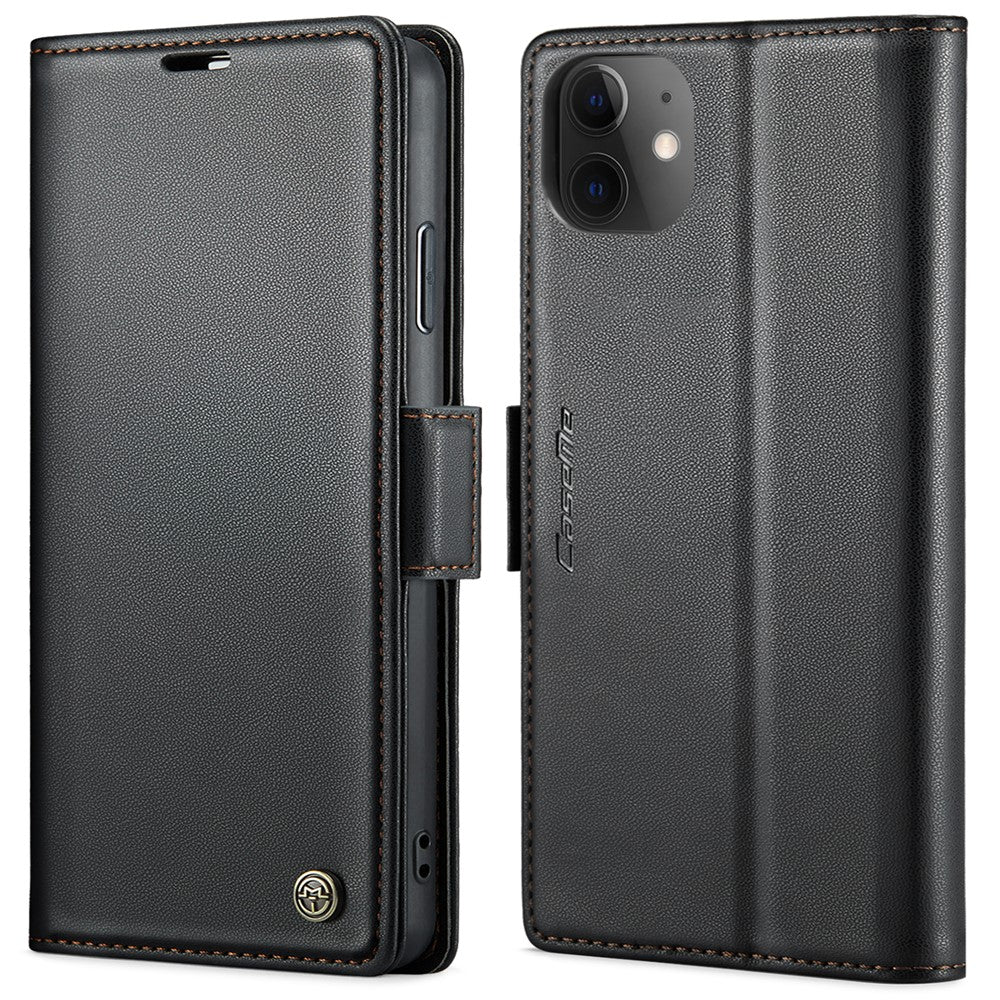 Til iPhone 11 lædercover CASEME 023 RFID-blokerende mobiltaske med 3 kortpladser