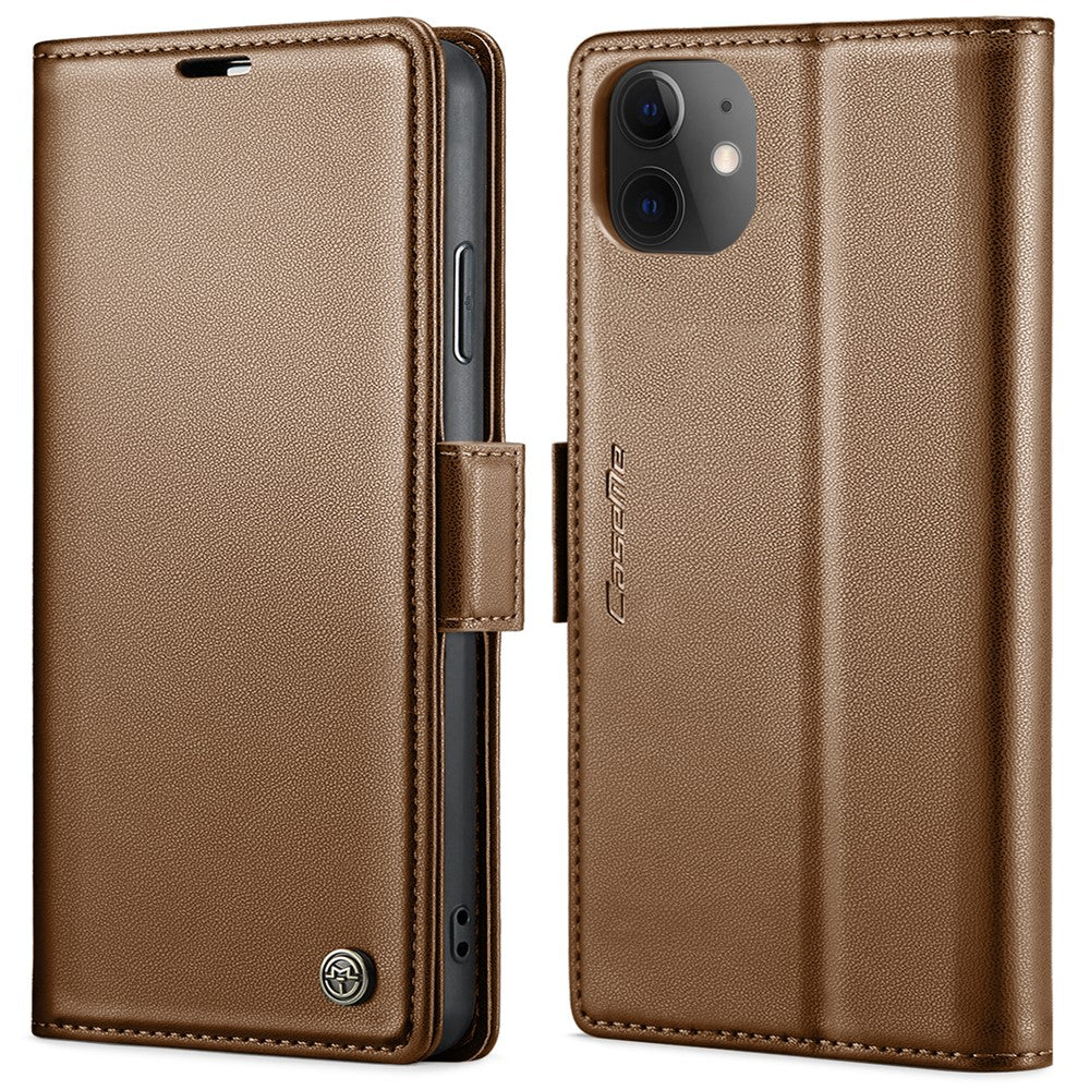 Til iPhone 11 lædercover CASEME 023 RFID-blokerende mobiltaske med 3 kortpladser