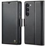 For Samsung Galaxy S23+ Leather Case CASEME 023 RFID Blocking 3 Card Slot Mobile Cover