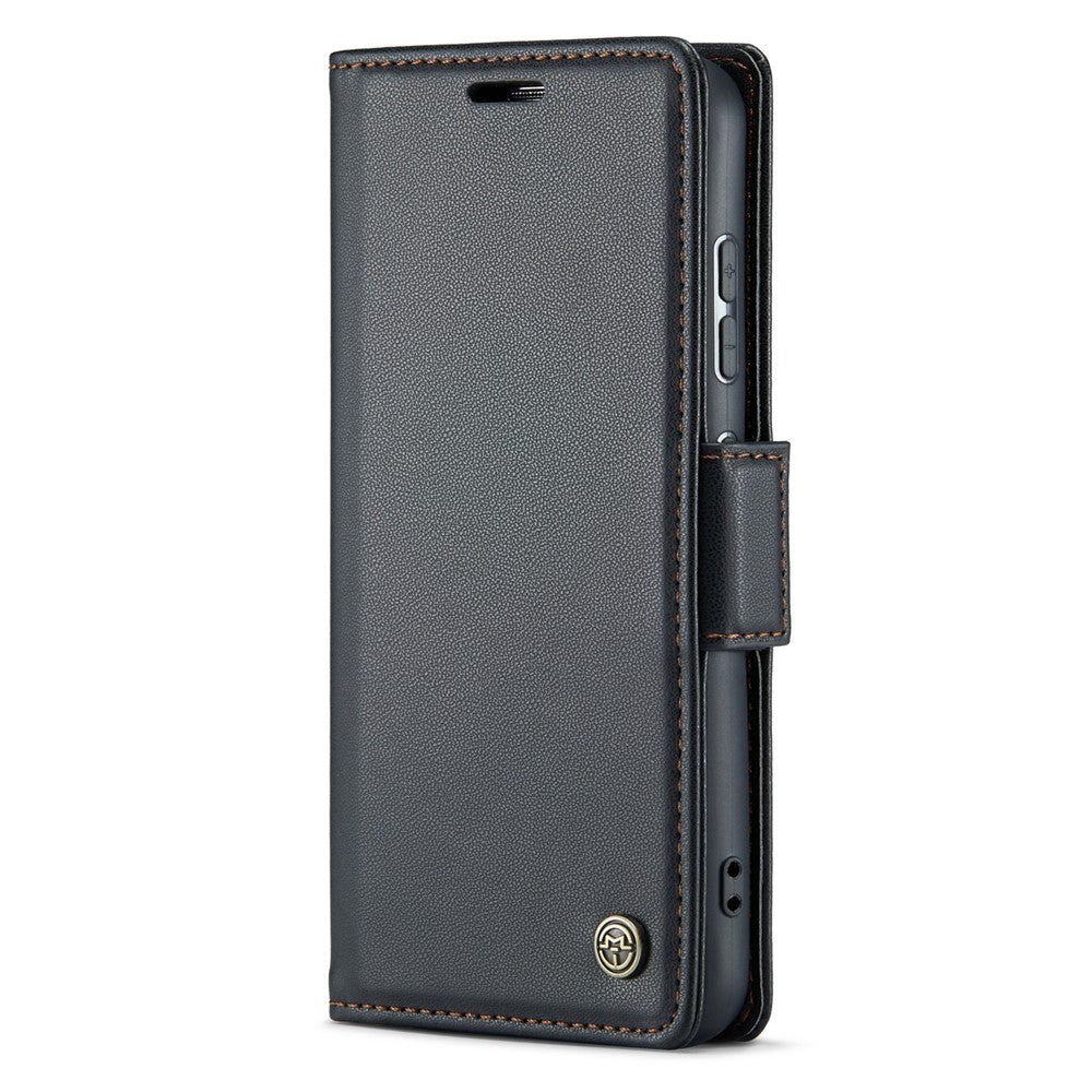 For Samsung Galaxy S23+ Leather Case CASEME 023 RFID Blocking 3 Card Slot Mobile Cover