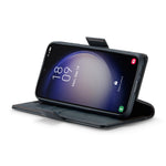 For Samsung Galaxy S23+ Leather Case CASEME 023 RFID Blocking 3 Card Slot Mobile Cover