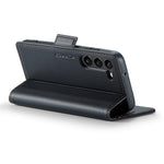 For Samsung Galaxy S23+ Leather Case CASEME 023 RFID Blocking 3 Card Slot Mobile Cover