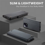 Läderfodral för Xiaomi 13 CASEME 023 RFID-blockerande mobilskal med 3 kortplatser