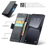Läderfodral för Xiaomi 13 CASEME 023 RFID-blockerande mobilskal med 3 kortplatser