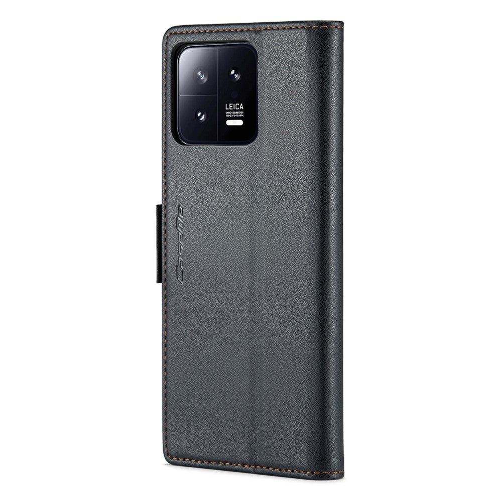 Läderfodral för Xiaomi 13 CASEME 023 RFID-blockerande mobilskal med 3 kortplatser