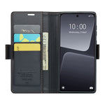 Läderfodral för Xiaomi 13 CASEME 023 RFID-blockerande mobilskal med 3 kortplatser