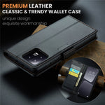 For Xiaomi 13 Leather Case CASEME 023 RFID Blocking 3 Card Slot Mobile Cover