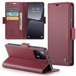 For Xiaomi 13 Leather Case CASEME 023 RFID Blocking 3 Card Slot Mobile Cover