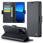 For Xiaomi 13 Pro 5G Leather Case CASEME 023 RFID Blocking 3 Card Slot Mobile Cover