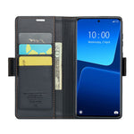 For Xiaomi 13 Pro 5G Leather Case CASEME 023 RFID Blocking 3 Card Slot Mobile Cover