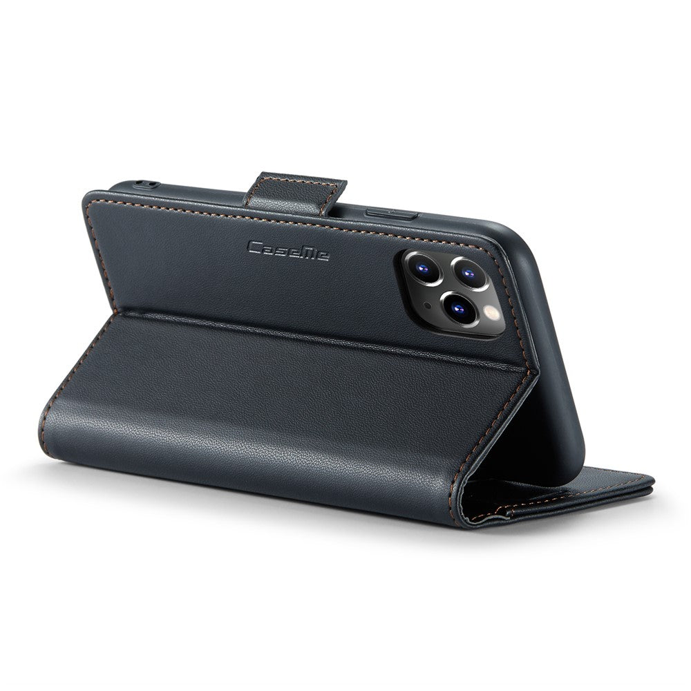 Til iPhone 11 Pro Max lædercover CASEME 023 med RFID-blokerende 3-korts slot mobilt cover