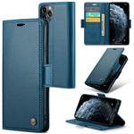 Til iPhone 11 Pro Max lædercover CASEME 023 med RFID-blokerende 3-korts slot mobilt cover