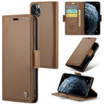 Til iPhone 11 Pro Max lædercover CASEME 023 med RFID-blokerende 3-korts slot mobilt cover