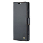 For Samsung Galaxy S23 Ultra Leather Case CASEME 023 RFID Blocking 3 Card Slot Mobile Cover