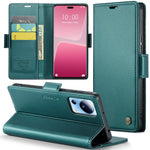 Xiaomi 13 Lite / Civi 2 5G Läderfodral CASEME 023 RFID-blockerande mobilskal med 3 kortplatser