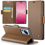 For Xiaomi 13 Lite / Civi 2 5G Leather Case CASEME 023 RFID Blocking 3 Card Slot Mobile Cover