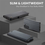 Til Samsung Galaxy A54 5G Lædercover CASEME 023 RFID-blokering 3 Kortlomme Mobilcover