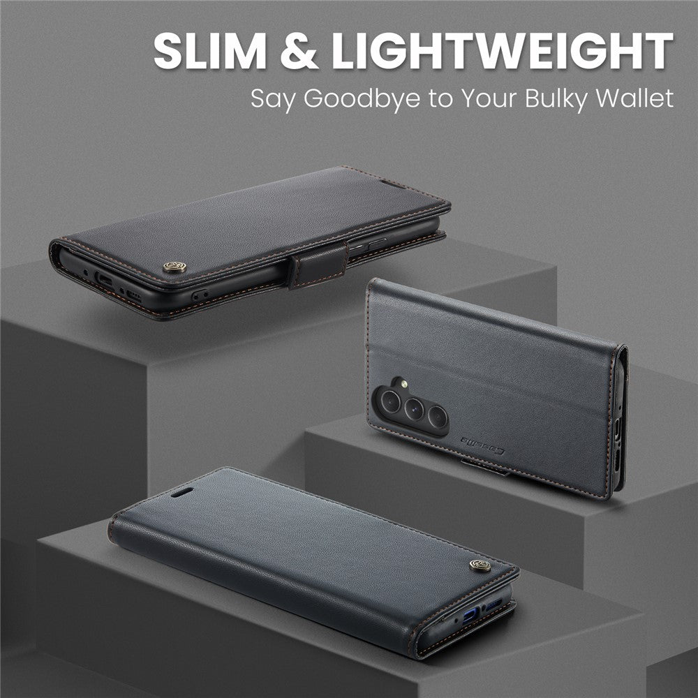 Til Samsung Galaxy A54 5G Lædercover CASEME 023 RFID-blokering 3 Kortlomme Mobilcover