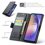 Til Samsung Galaxy A54 5G Lædercover CASEME 023 RFID-blokering 3 Kortlomme Mobilcover