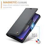 Til Samsung Galaxy A54 5G Lædercover CASEME 023 RFID-blokering 3 Kortlomme Mobilcover