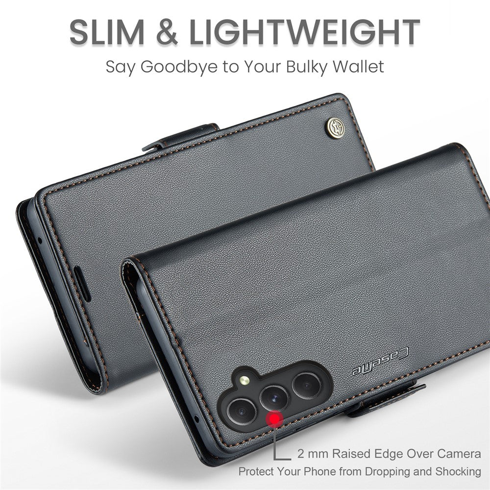 Til Samsung Galaxy A54 5G Lædercover CASEME 023 RFID-blokering 3 Kortlomme Mobilcover