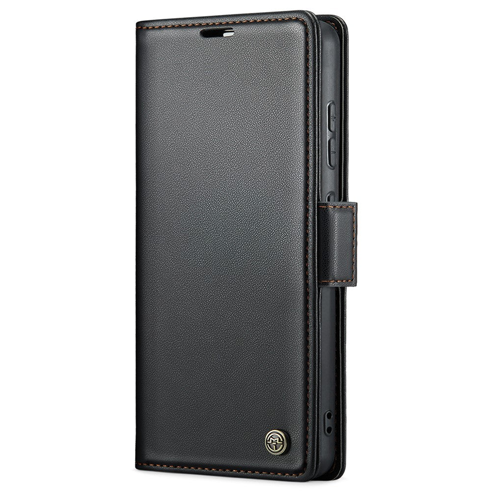 For Samsung Galaxy S22 5G Leather Case CASEME 023 RFID Blocking 3 Card Slot Mobile Cover