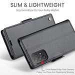 For Samsung Galaxy A73 5G Leather Case CASEME 023 RFID Blocking 3 Card Slot Mobile Cover