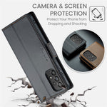 For Samsung Galaxy A73 5G Leather Case CASEME 023 RFID Blocking 3 Card Slot Mobile Cover