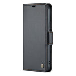For iPhone 14 Pro Max Leather Case CASEME 023 RFID Blocking 3 Card Slot Mobile Cover