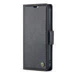 For iPhone 14 Leather Case CASEME 023 RFID Blocking 3 Card Slot Mobile Cover