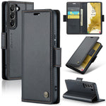 Læderetui til Samsung Galaxy S22+ 5G CASEME 023 RFID-blokerende mobilcover med 3 kortpladser