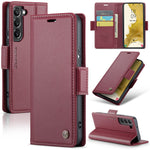 Læderetui til Samsung Galaxy S22+ 5G CASEME 023 RFID-blokerende mobilcover med 3 kortpladser