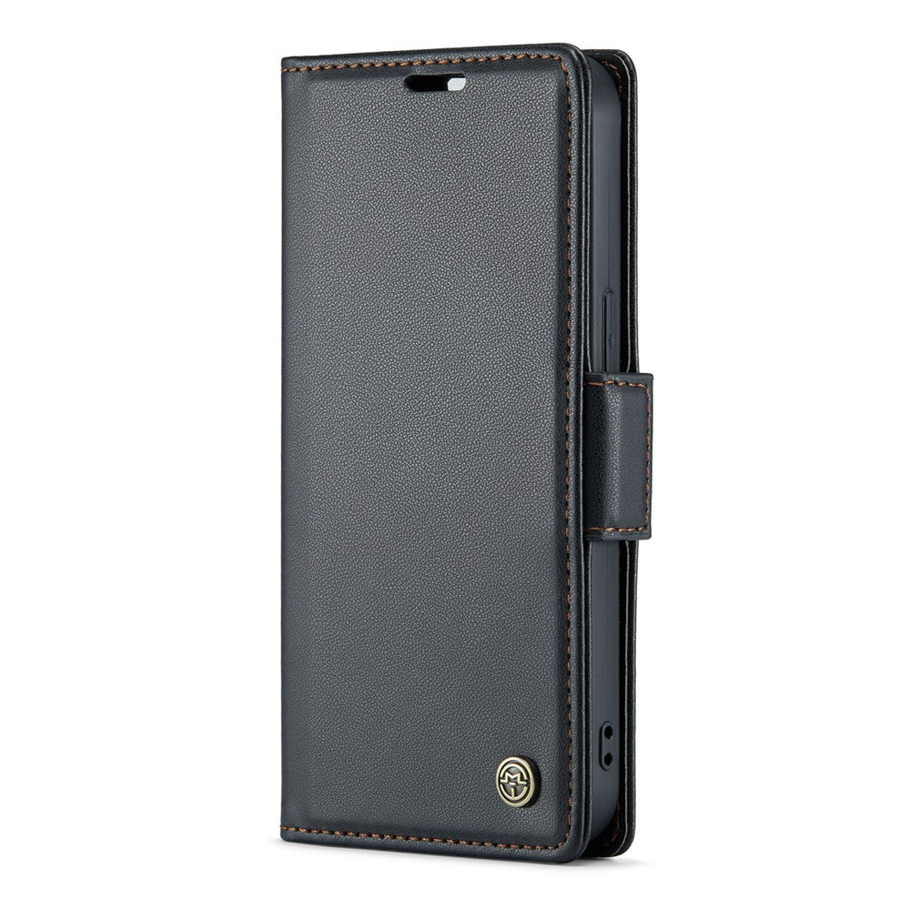 For iPhone 14 Plus Leather Case CASEME 023 RFID Blocking 3 Card Slot Mobile Cover