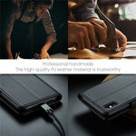 Til iPhone XS Max Lædercover CASEME 023 RFID-blokerende mobilcover med 3 kortlommer