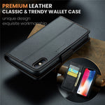 Til iPhone XS Max Lædercover CASEME 023 RFID-blokerende mobilcover med 3 kortlommer