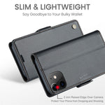 For iPhone 12 / 12 Pro Leather Case CASEME 023 RFID Blocking 3 Card Slot Mobile Cover