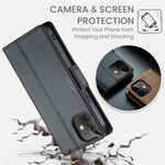 For iPhone 12 / 12 Pro Leather Case CASEME 023 RFID Blocking 3 Card Slot Mobile Cover