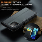 For iPhone 12 / 12 Pro Leather Case CASEME 023 RFID Blocking 3 Card Slot Mobile Cover