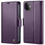 For iPhone 12 / 12 Pro Leather Case CASEME 023 RFID Blocking 3 Card Slot Mobile Cover