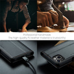 For iPhone 13 Leather Case CASEME 023 RFID Blocking 3 Card Slot Mobile Cover