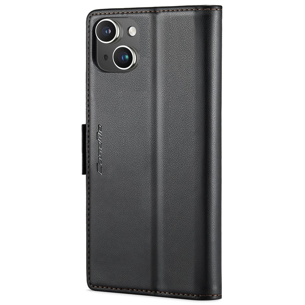 For iPhone 13 Leather Case CASEME 023 RFID Blocking 3 Card Slot Mobile Cover