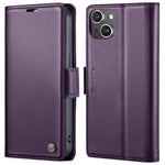 For iPhone 13 Leather Case CASEME 023 RFID Blocking 3 Card Slot Mobile Cover