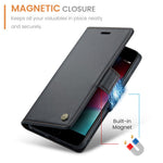 For iPhone 6 Plus / 6s Plus / 7 Plus / 8 Plus Leather Case CASEME 023 RFID Blocking 3 Card Slot Mobile Cover