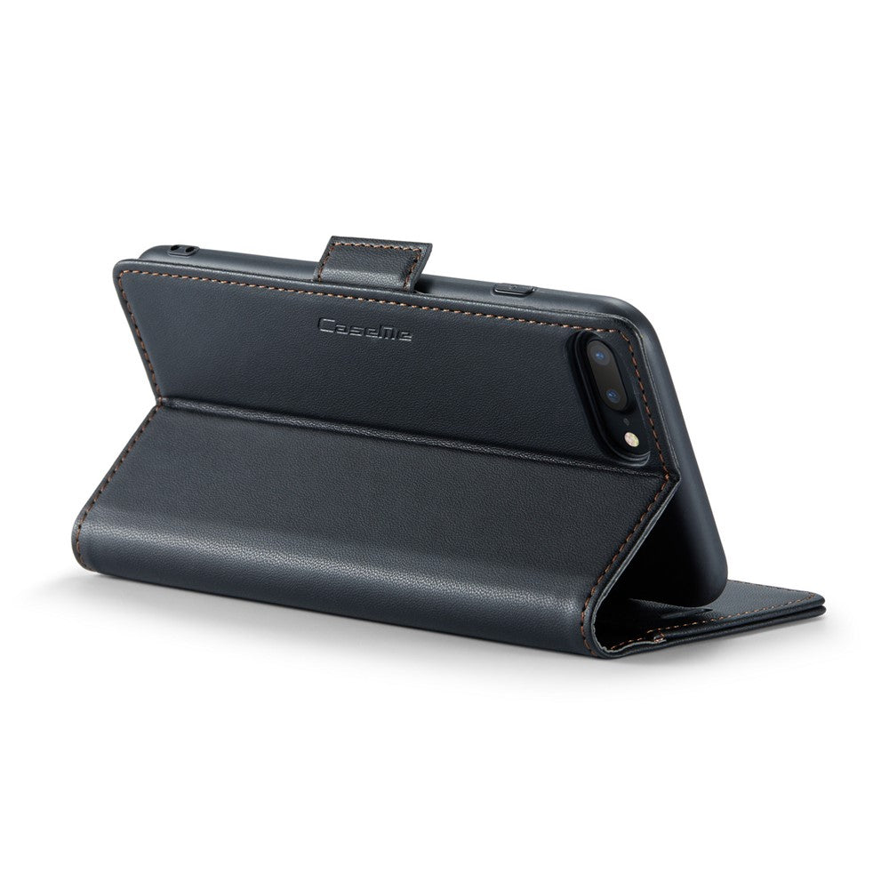 For iPhone 6 Plus / 6s Plus / 7 Plus / 8 Plus Leather Case CASEME 023 RFID Blocking 3 Card Slot Mobile Cover