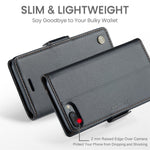 For iPhone 6 Plus / 6s Plus / 7 Plus / 8 Plus Leather Case CASEME 023 RFID Blocking 3 Card Slot Mobile Cover