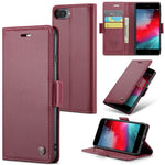 For iPhone 6 Plus / 6s Plus / 7 Plus / 8 Plus Leather Case CASEME 023 RFID Blocking 3 Card Slot Mobile Cover