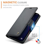 For iPhone 13 Pro Leather Case CASEME 023 RFID Blocking 3 Card Slot Mobile Cover