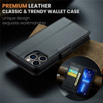 For iPhone 13 Pro Leather Case CASEME 023 RFID Blocking 3 Card Slot Mobile Cover