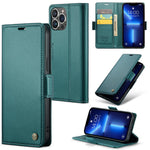 For iPhone 13 Pro Leather Case CASEME 023 RFID Blocking 3 Card Slot Mobile Cover