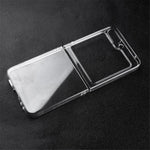 For Samsung Galaxy Z Flip5 5G Transparent Back Shell Phone Case Drop Resistant Hard PC Phone Cover